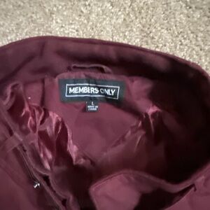 Members Only Deep Red Jacket